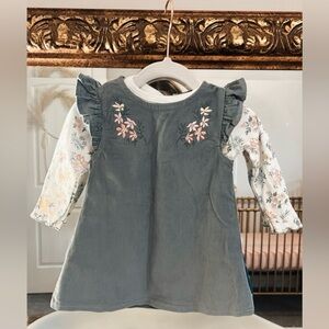 Rene Rofe Baby overall dress with bodysuit 
6-9 Months